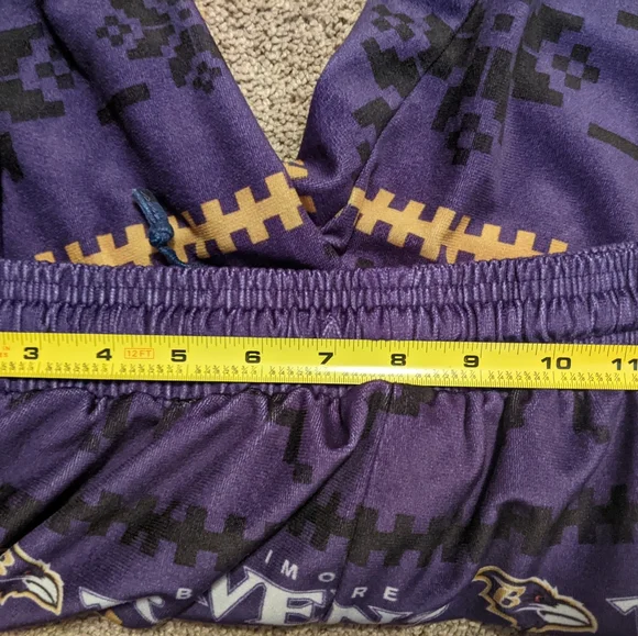 Unisex Baltimore Ravens Flannel Pajamas Size XL - Picture 11 of 14